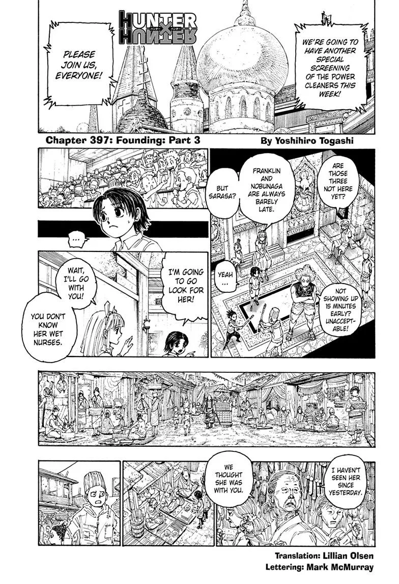 Hunter x Hunter Chapter 397 – Page 1