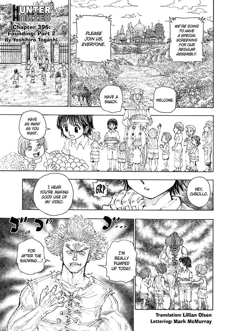 Hunter x Hunter Chapter 396 – Page 1