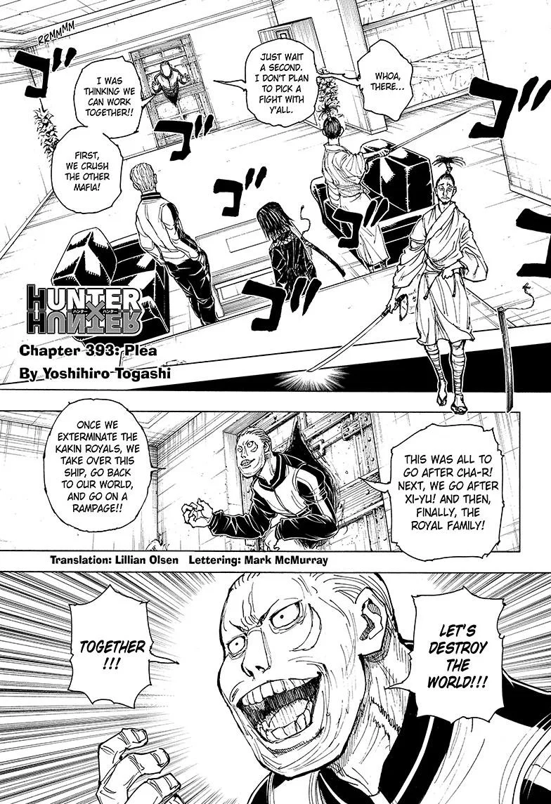 Hunter x Hunter Chapter 393 – Page 1