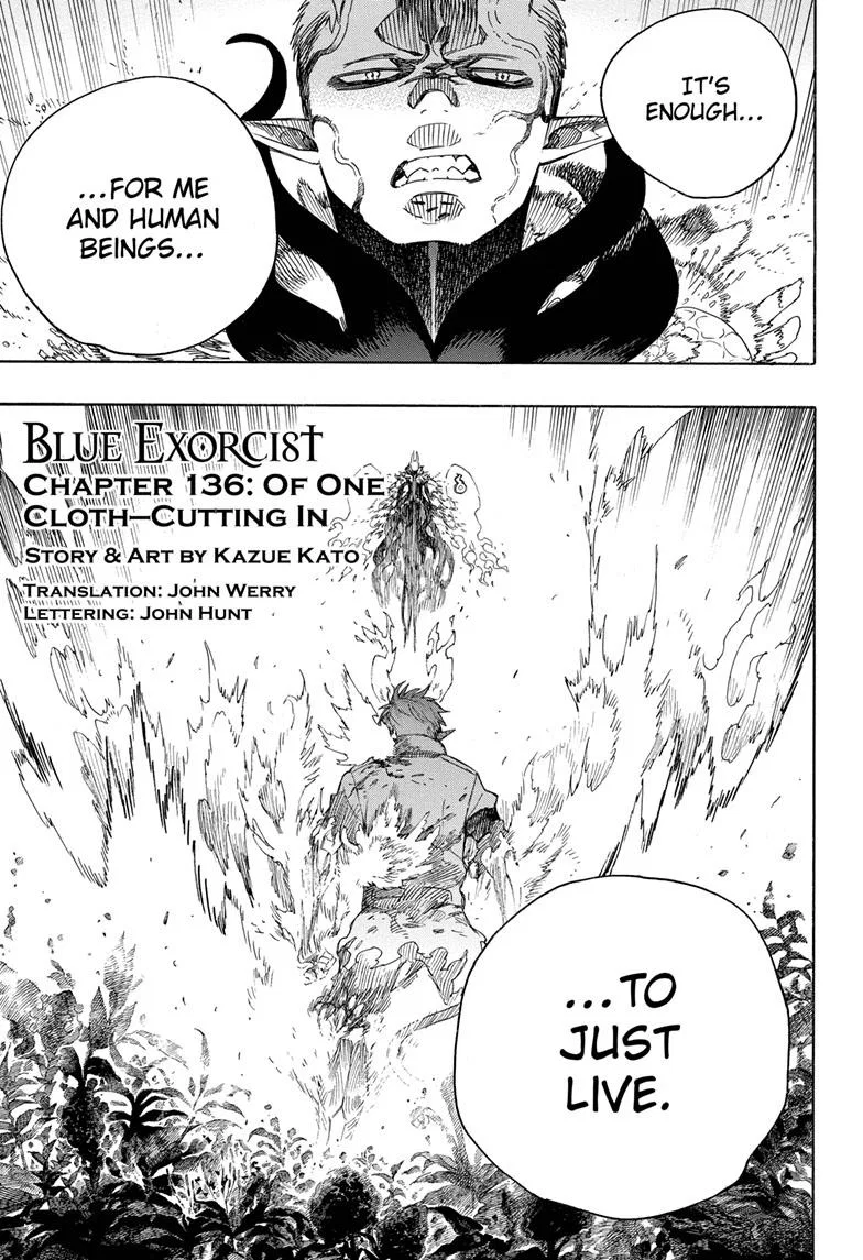 Blue Exorcist Chapter 136 – Page 1