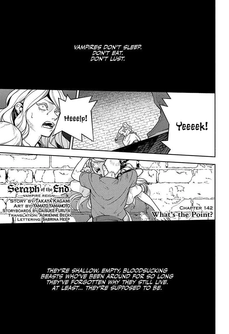 Seraph of the End: Vampire Reign Chapter 142 – Page 1