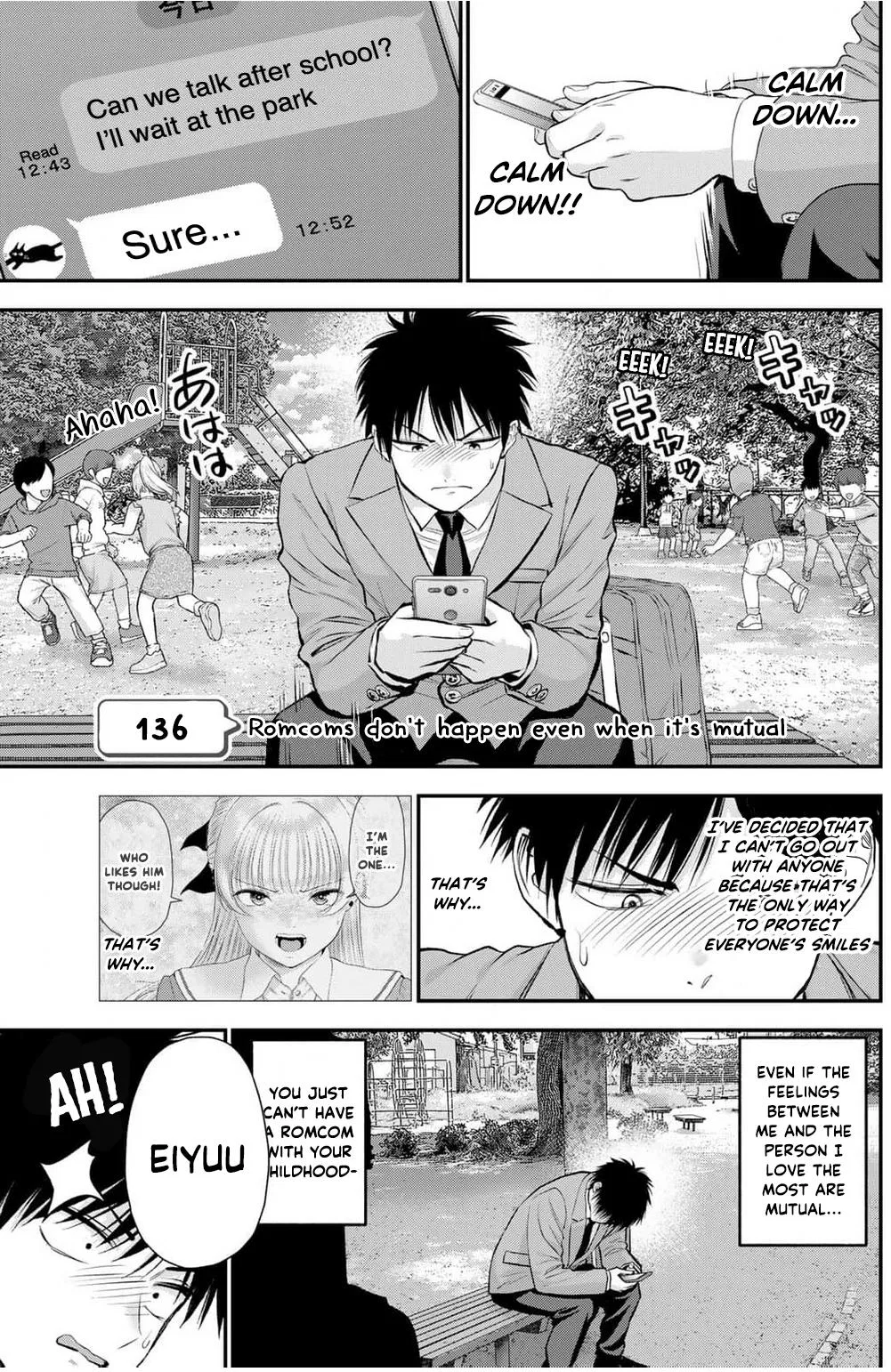 Anime – You Can’t Be In a Rom-Com with Your Childhood Friends! Chapter 136 – Page 1