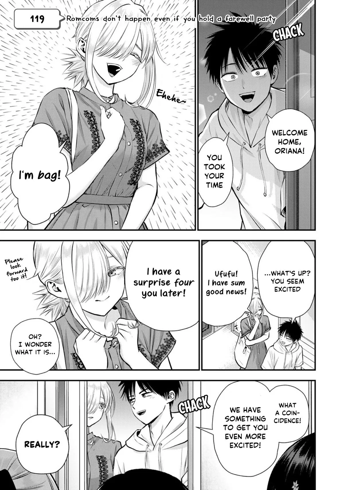 Anime – You Can’t Be In a Rom-Com with Your Childhood Friends! Chapter 119 – Page 1