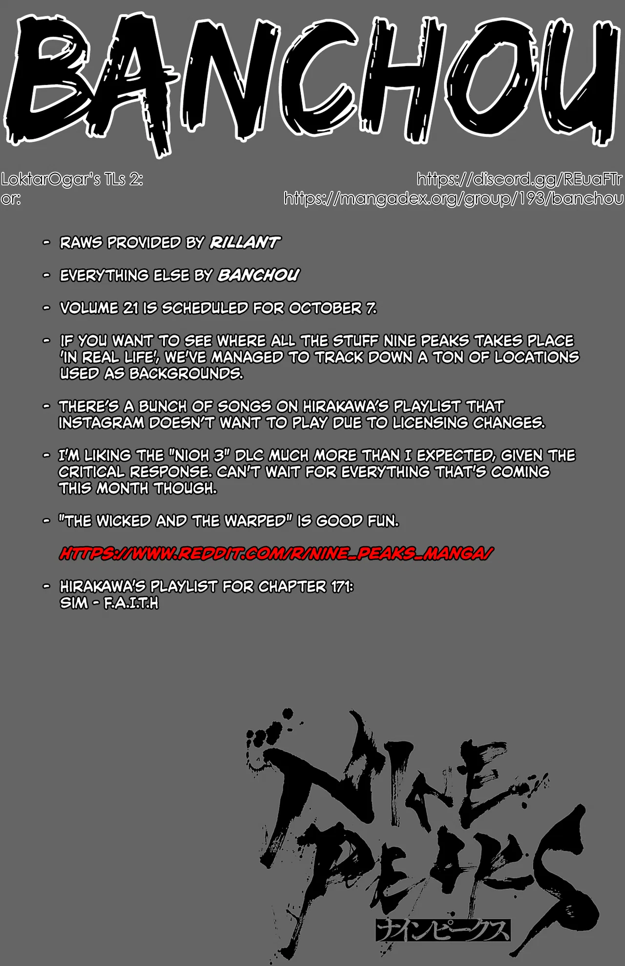 NINE PEAKS Chapter 171 – Page 1