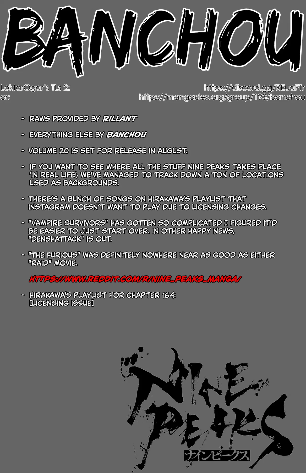 NINE PEAKS Chapter 164 – Page 1