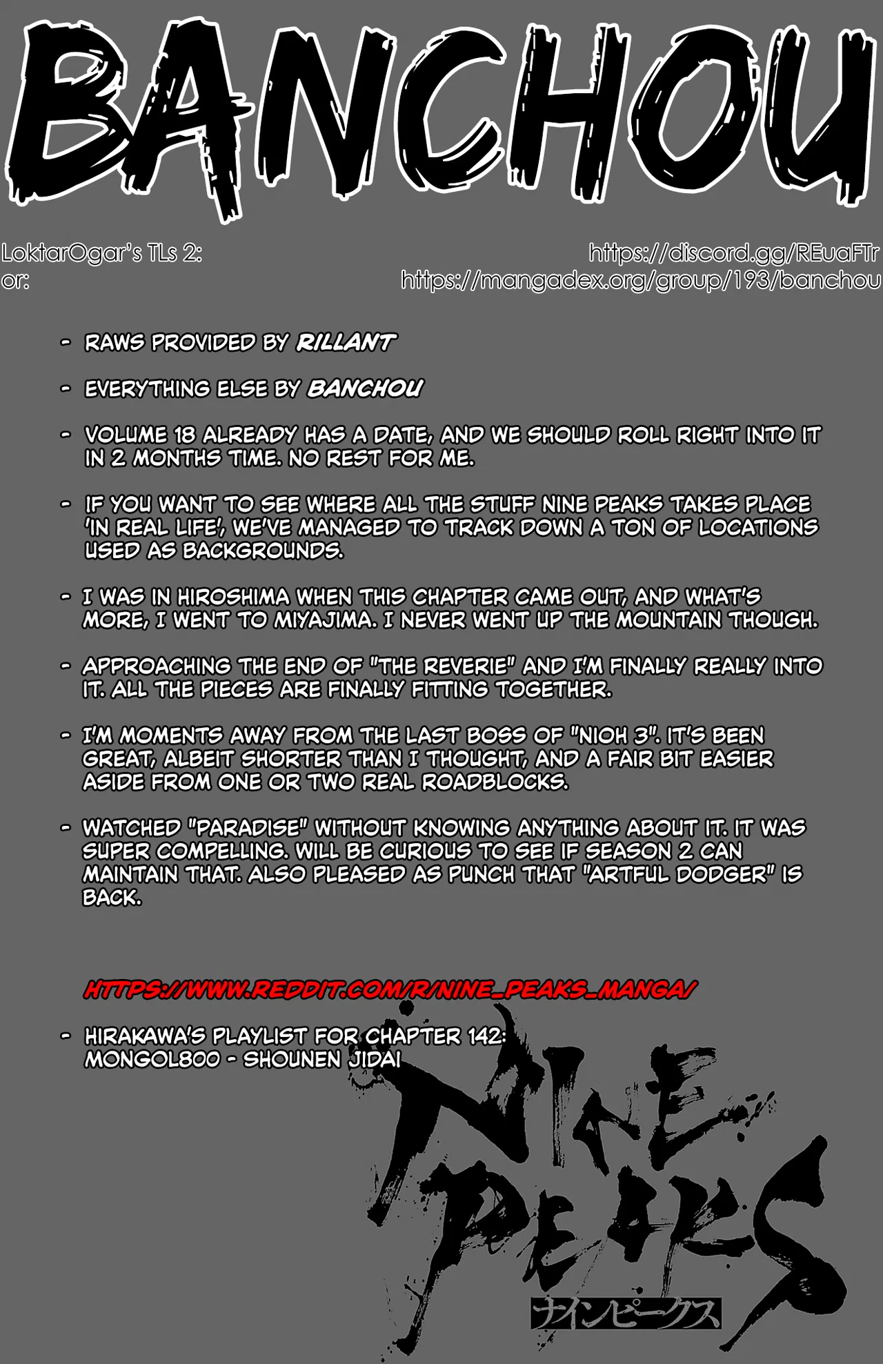 NINE PEAKS Chapter 142 – Page 1