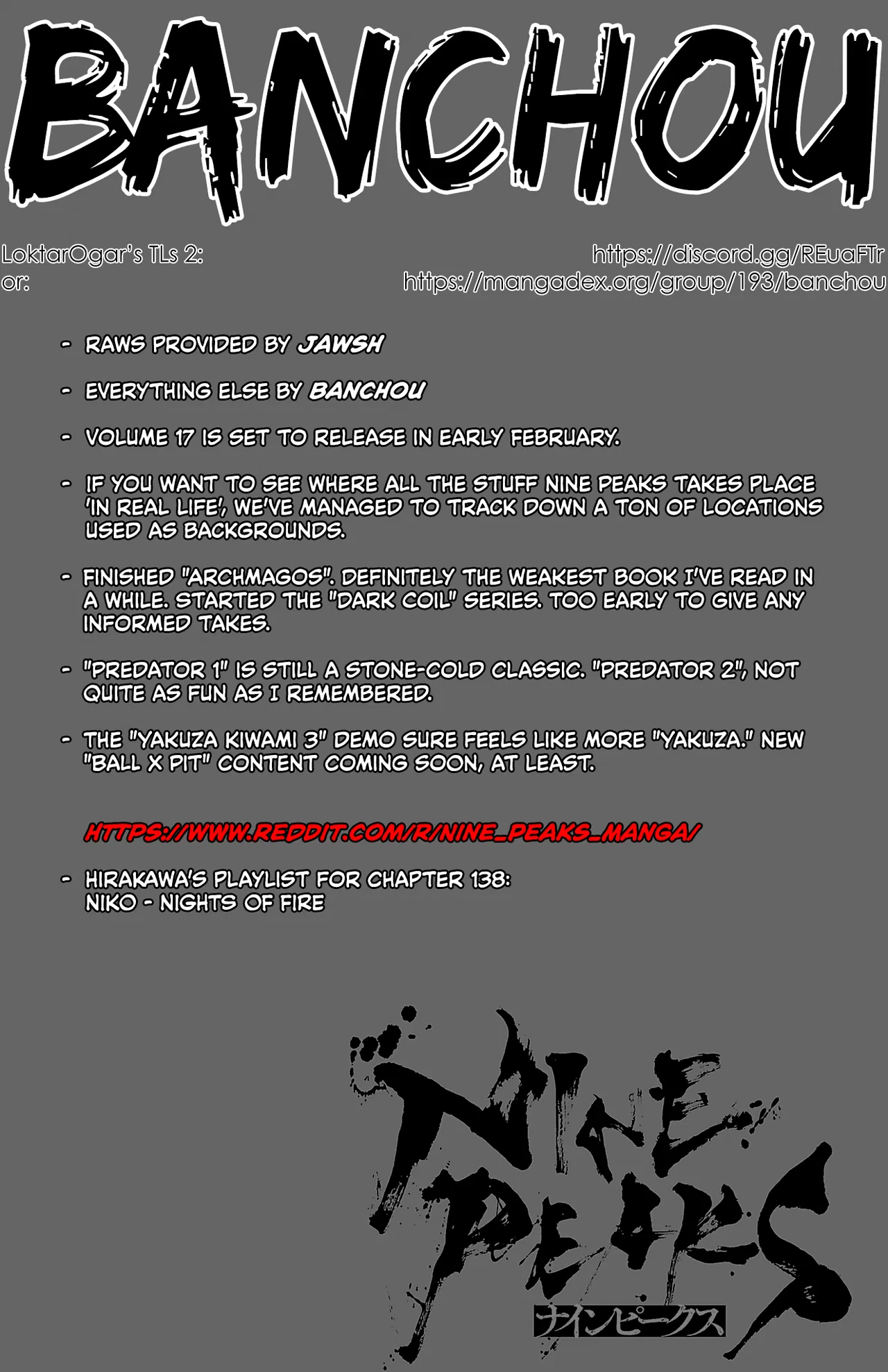 NINE PEAKS Chapter 138 – Page 1