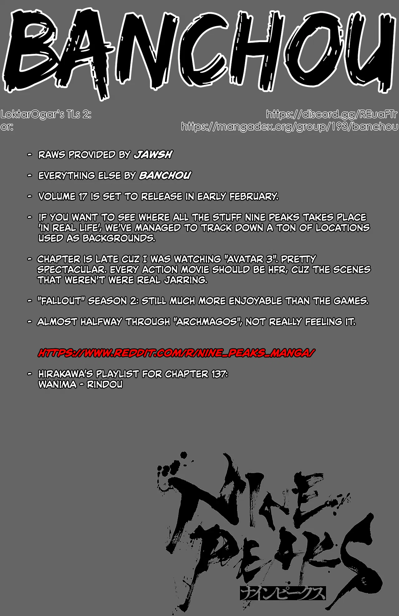 NINE PEAKS Chapter 137 – Page 1
