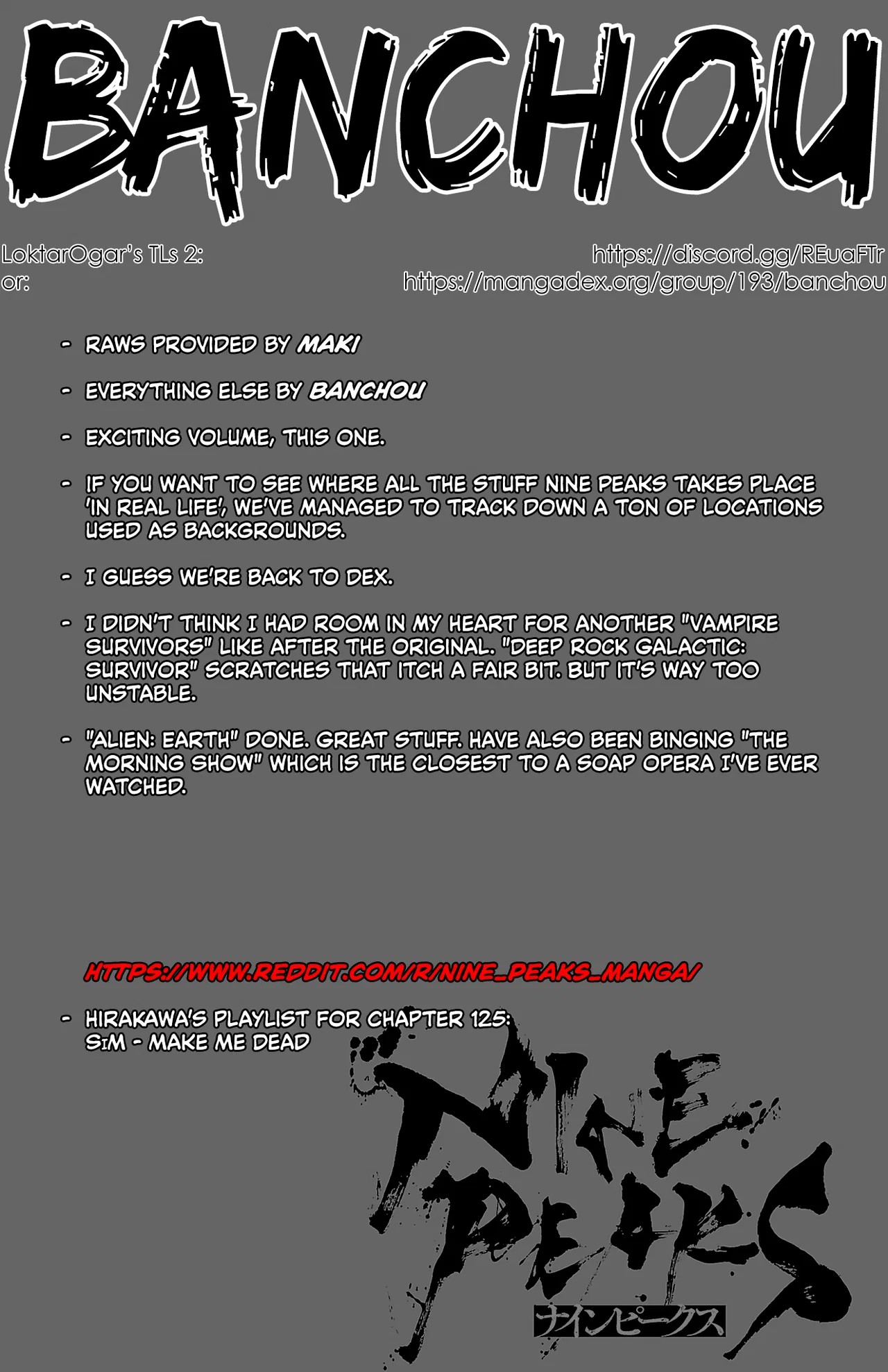 NINE PEAKS Chapter 125 – Page 1