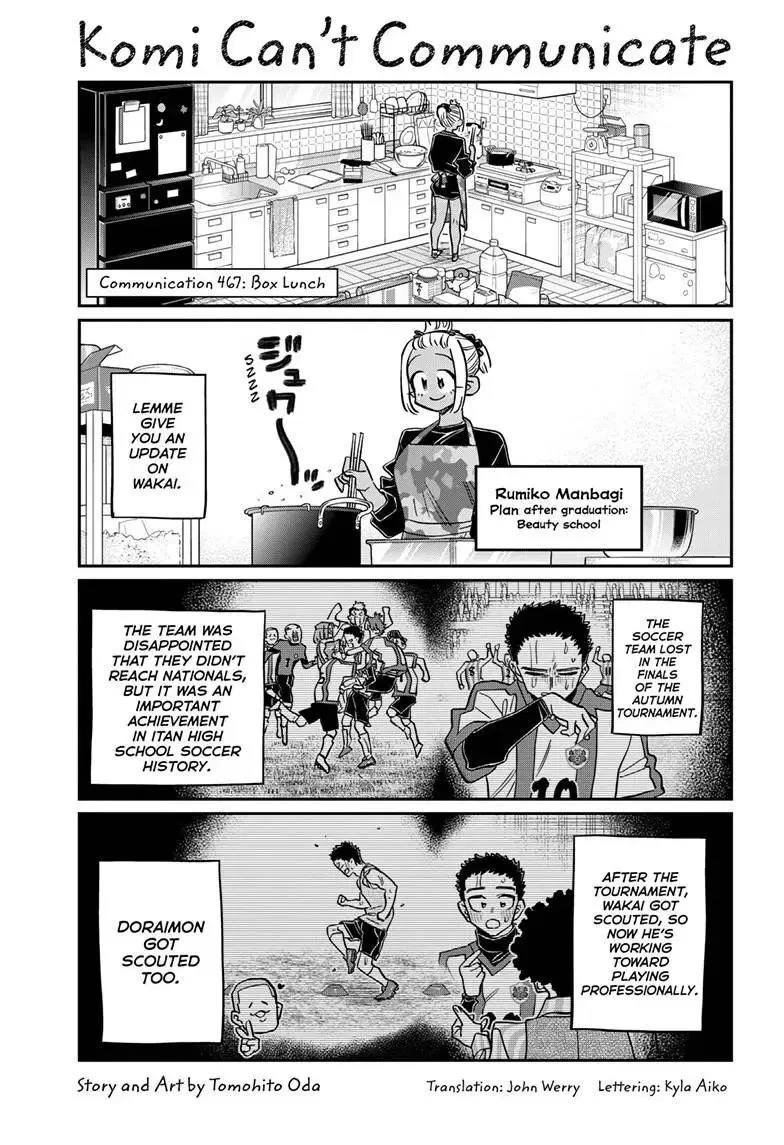 Komi-san wa Komyushou Desu. Chapter 467 – Page 1