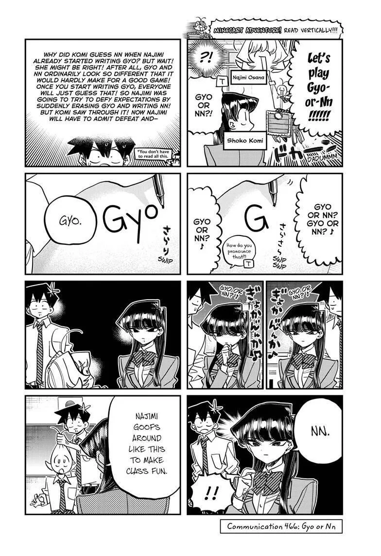 Komi-san wa Komyushou Desu. Chapter 466 – Page 1