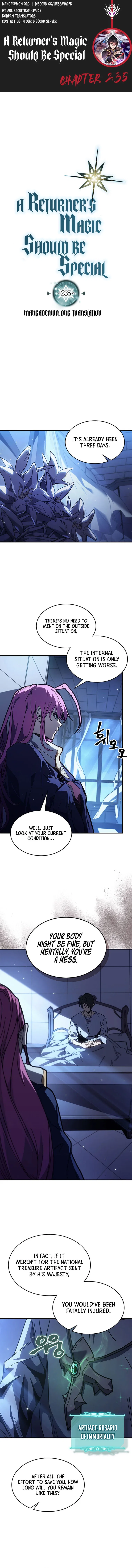 A Returner’s Magic Should be Special Chapter 235 – Page 1