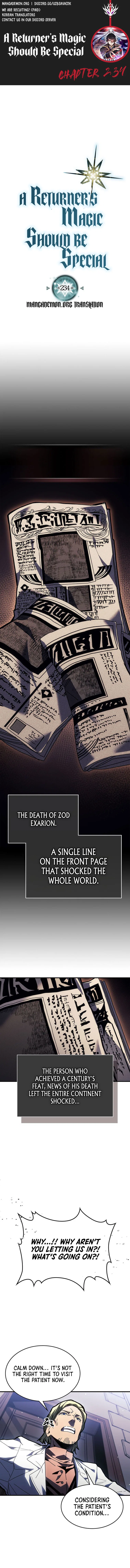 A Returner’s Magic Should be Special Chapter 234 – Page 1