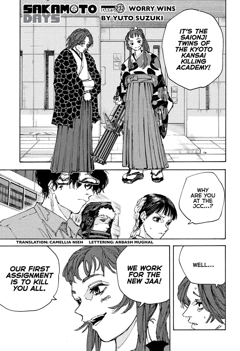 Sakamoto Days Chapter 232 – Page 1