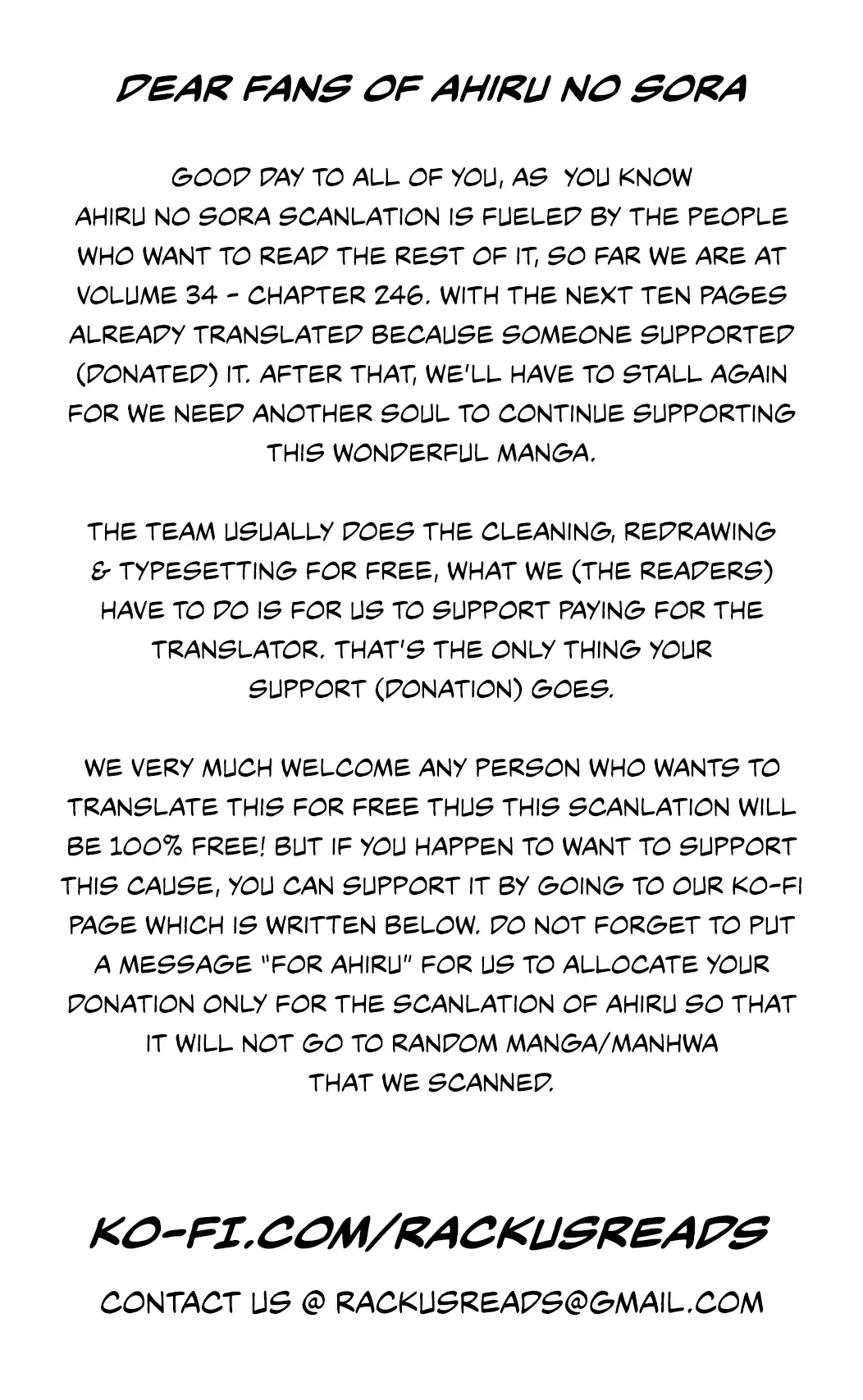 Ahiru no Sora Chapter 246 – Page 70