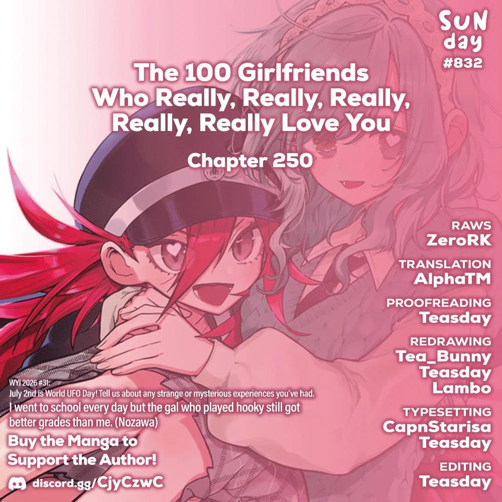 Anime – The 100 Girlfriends Who Really, Really, Really, Really, Really Love You Chapter 250 – Page 1