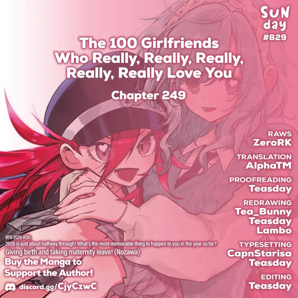 Anime – The 100 Girlfriends Who Really, Really, Really, Really, Really Love You Chapter 249 – Page 1