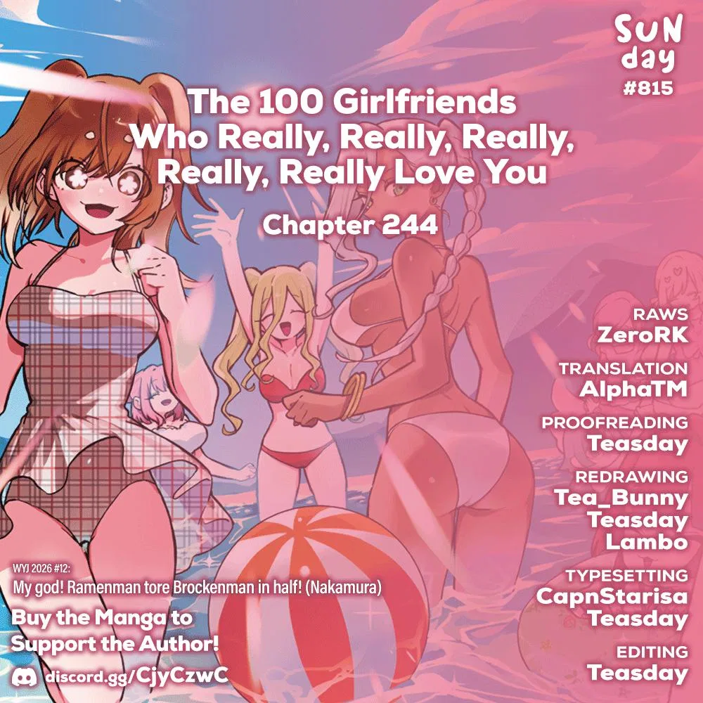Anime – The 100 Girlfriends Who Really, Really, Really, Really, Really Love You Chapter 244 – Page 1