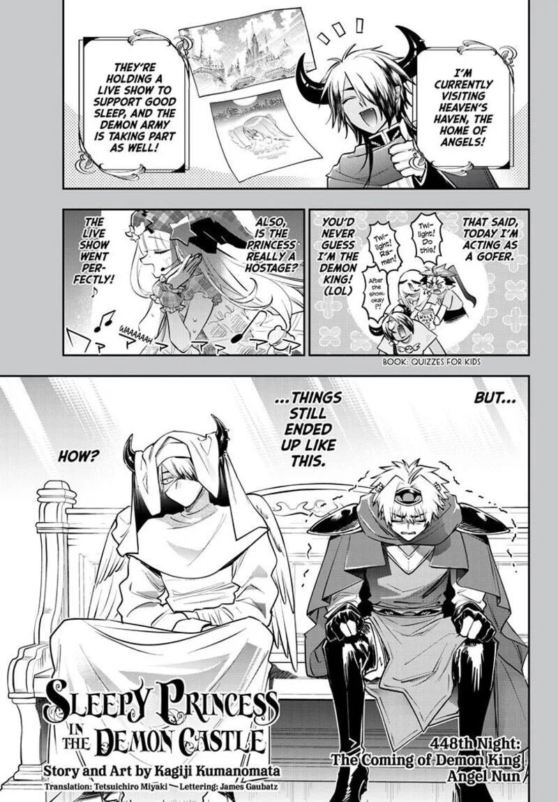 Maou-jou de Oyasumi manga Chapter 448 – Page 1