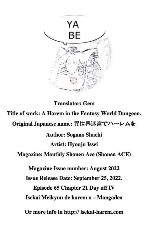 Isekai Meikyuu de Harem o Chapter 65 – Page 1