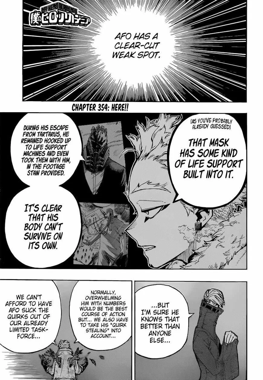 Boku no Hero Academia Manga Chapter 354 – Page 1