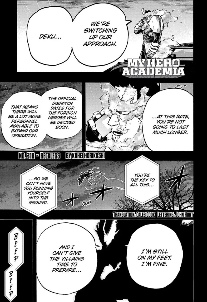 Boku no Hero Academia Manga Chapter 318 – Page 1