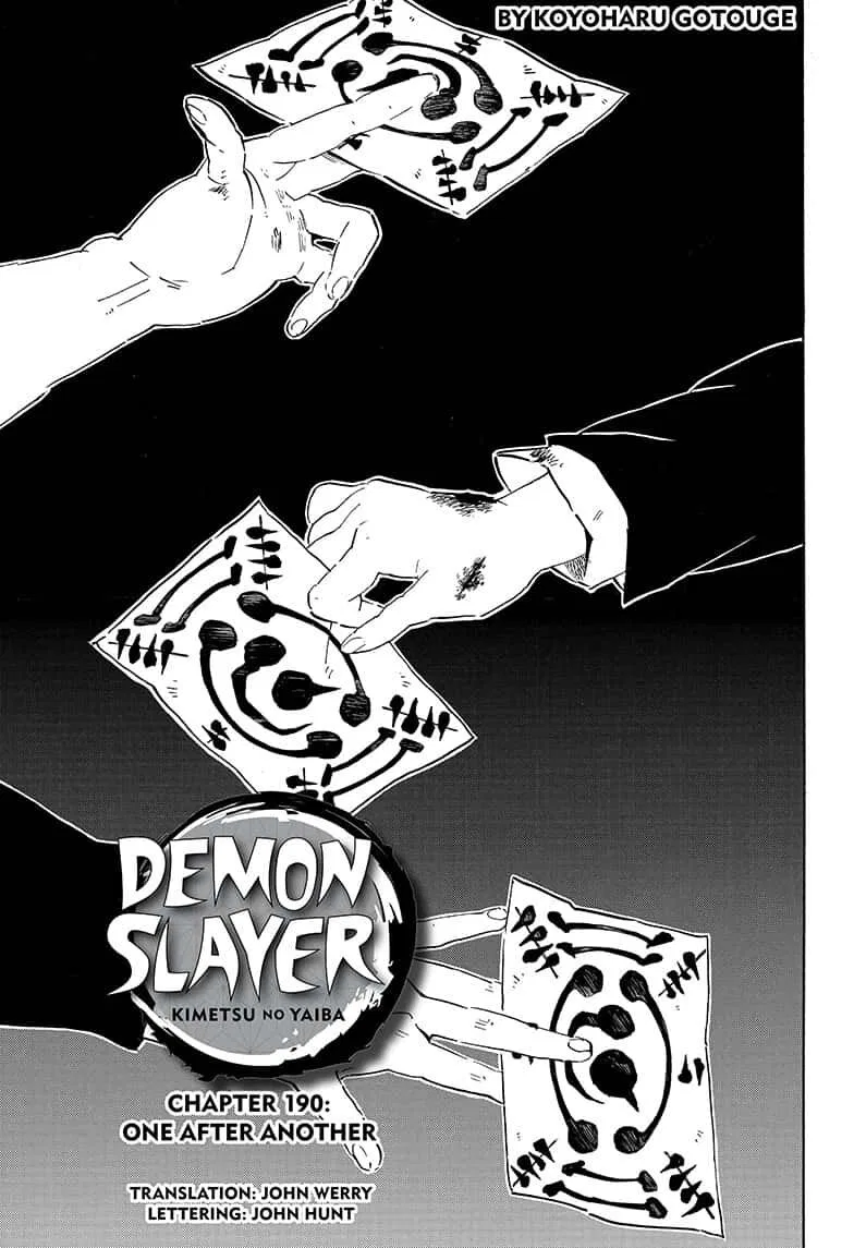 Kimetsu no Yaiba Manga Chapter 190 – Page 1
