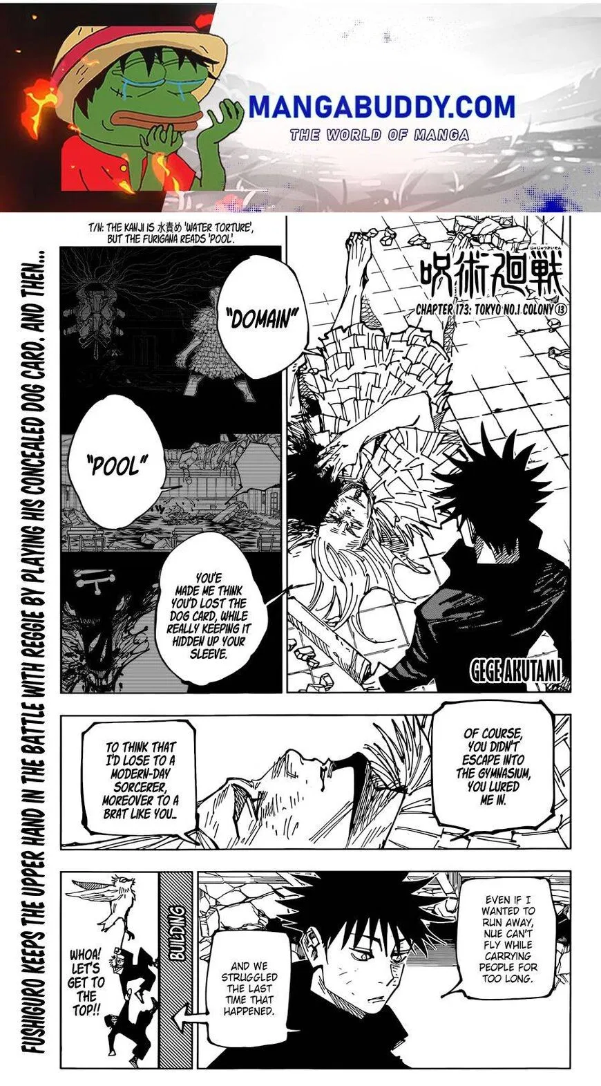 Jujutsu Kaisen Manga Chapter 173 – Page 1