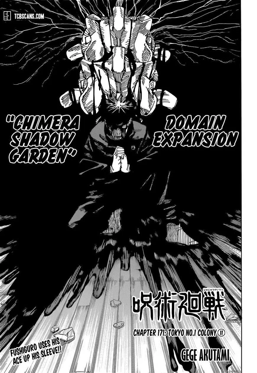 Jujutsu Kaisen Manga Chapter 171 – Page 1