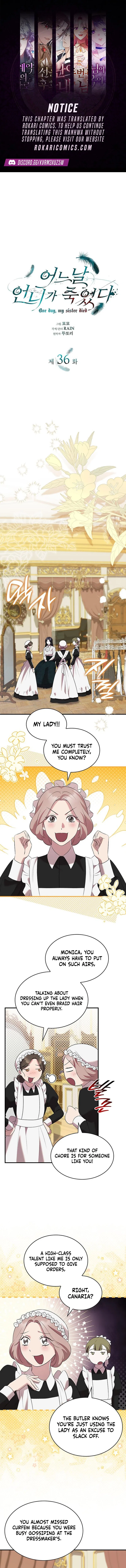 One Day My Sister Died Chapter 36 – Page 1