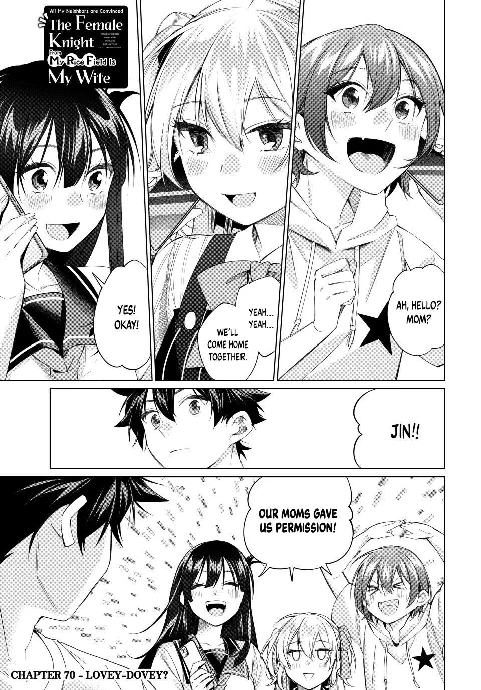 Tanbo de Hirotta Onna Kishi, Inaka de Ore no Yome da to Omowareteiru Chapter 70 – Page 1