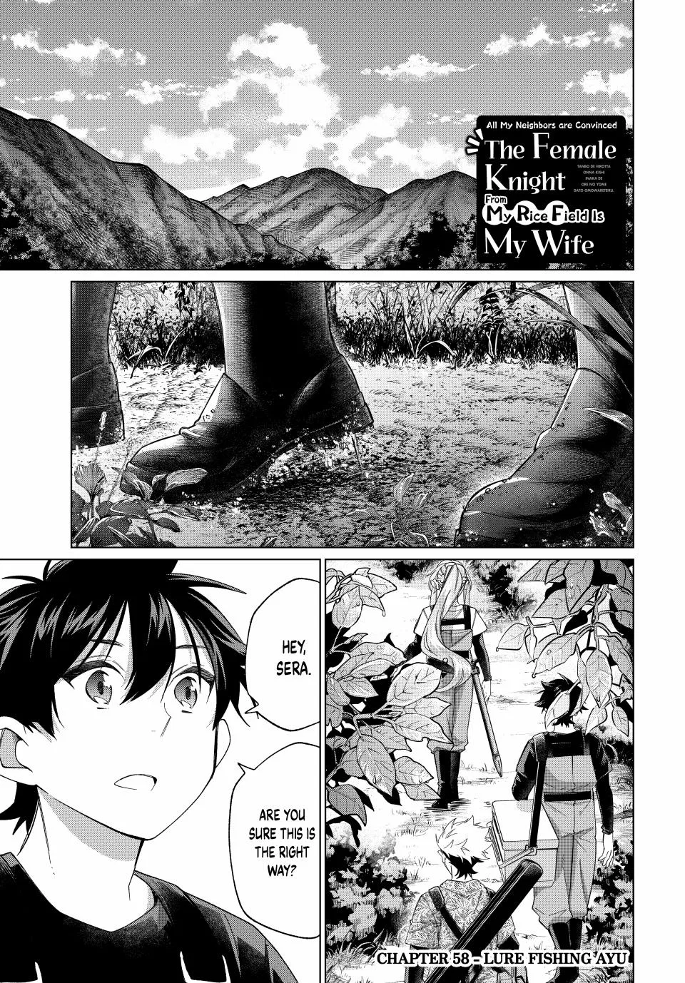 Tanbo de Hirotta Onna Kishi, Inaka de Ore no Yome da to Omowareteiru Chapter 58 – Page 1