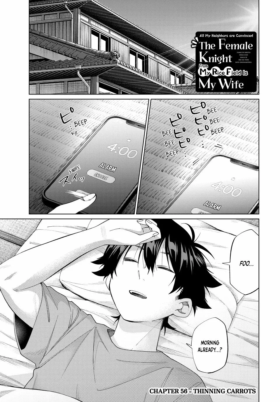 Tanbo de Hirotta Onna Kishi, Inaka de Ore no Yome da to Omowareteiru Chapter 56 – Page 1