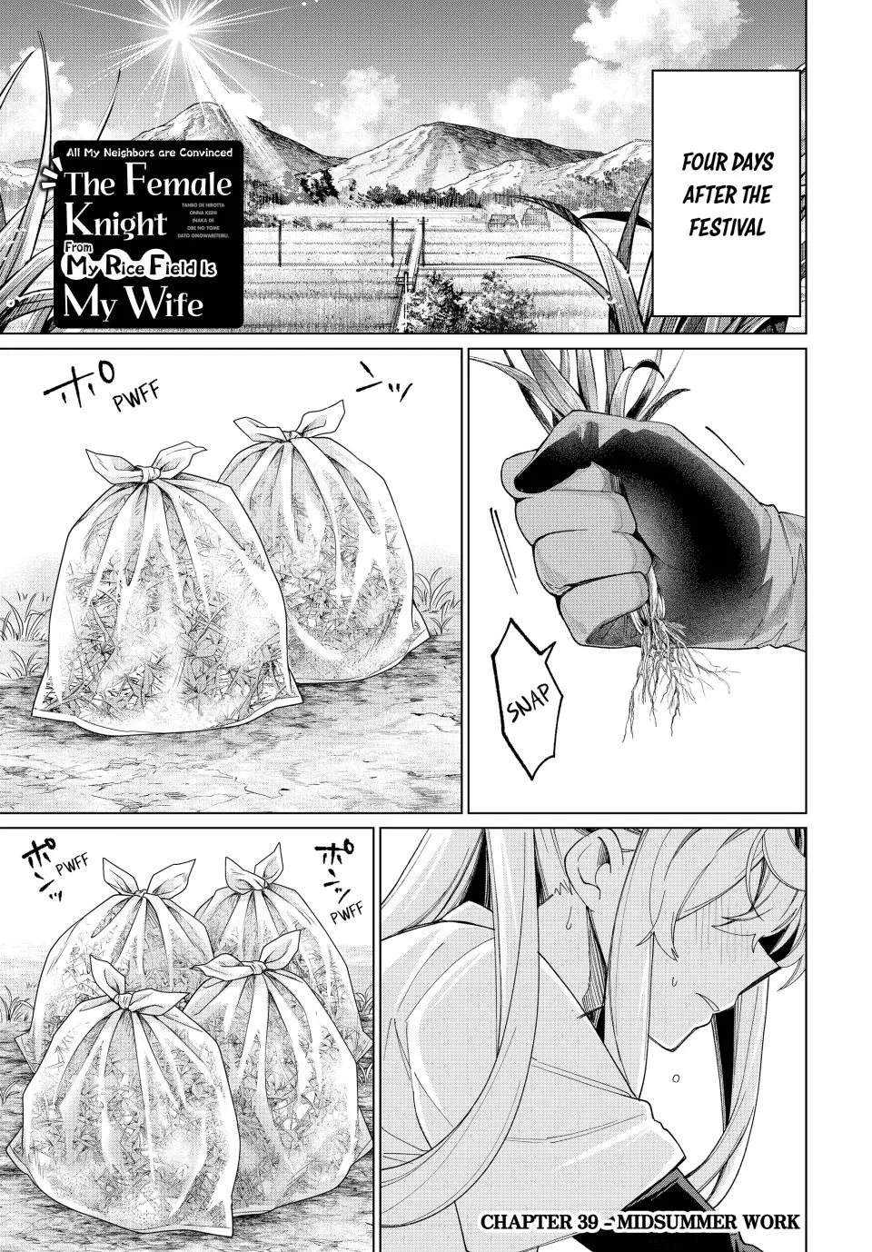 Tanbo de Hirotta Onna Kishi, Inaka de Ore no Yome da to Omowareteiru Chapter 39 – Page 1