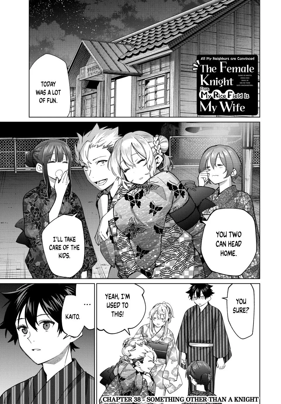 Tanbo de Hirotta Onna Kishi, Inaka de Ore no Yome da to Omowareteiru Chapter 38 – Page 1