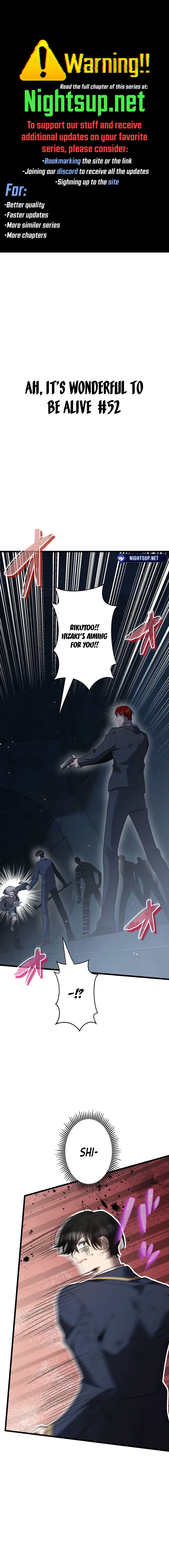 Ah, It’s Wonderful to Be Alive Chapter 52 – Page 1