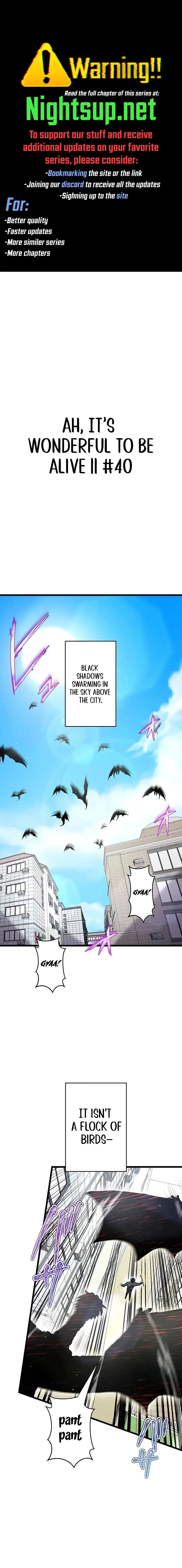 Ah, It’s Wonderful to Be Alive Chapter 40 – Page 1