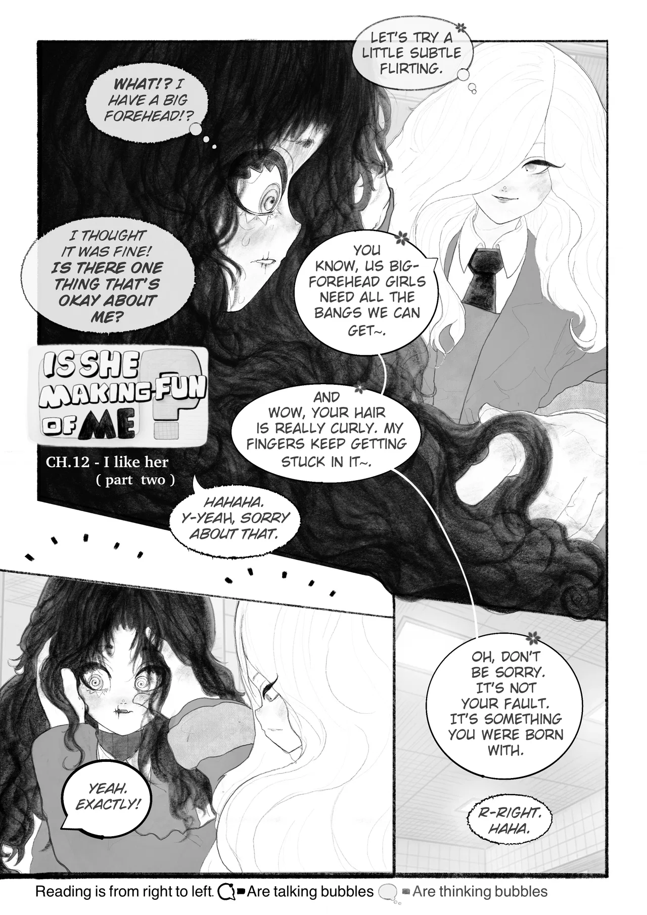 Is She Making Fun of Me? Chapter 12.2 – Page 1