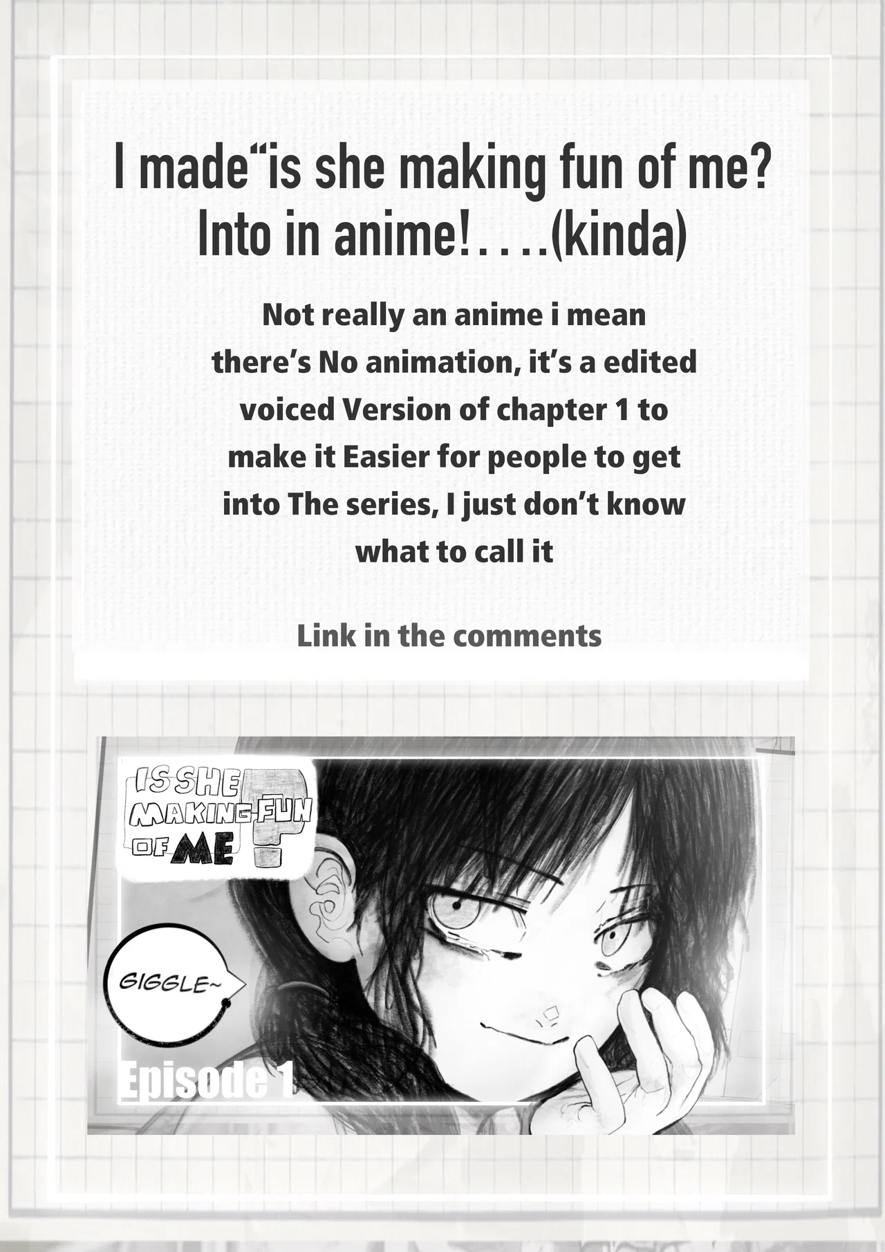 Is She Making Fun of Me? Chapter 8.5 – Page 1