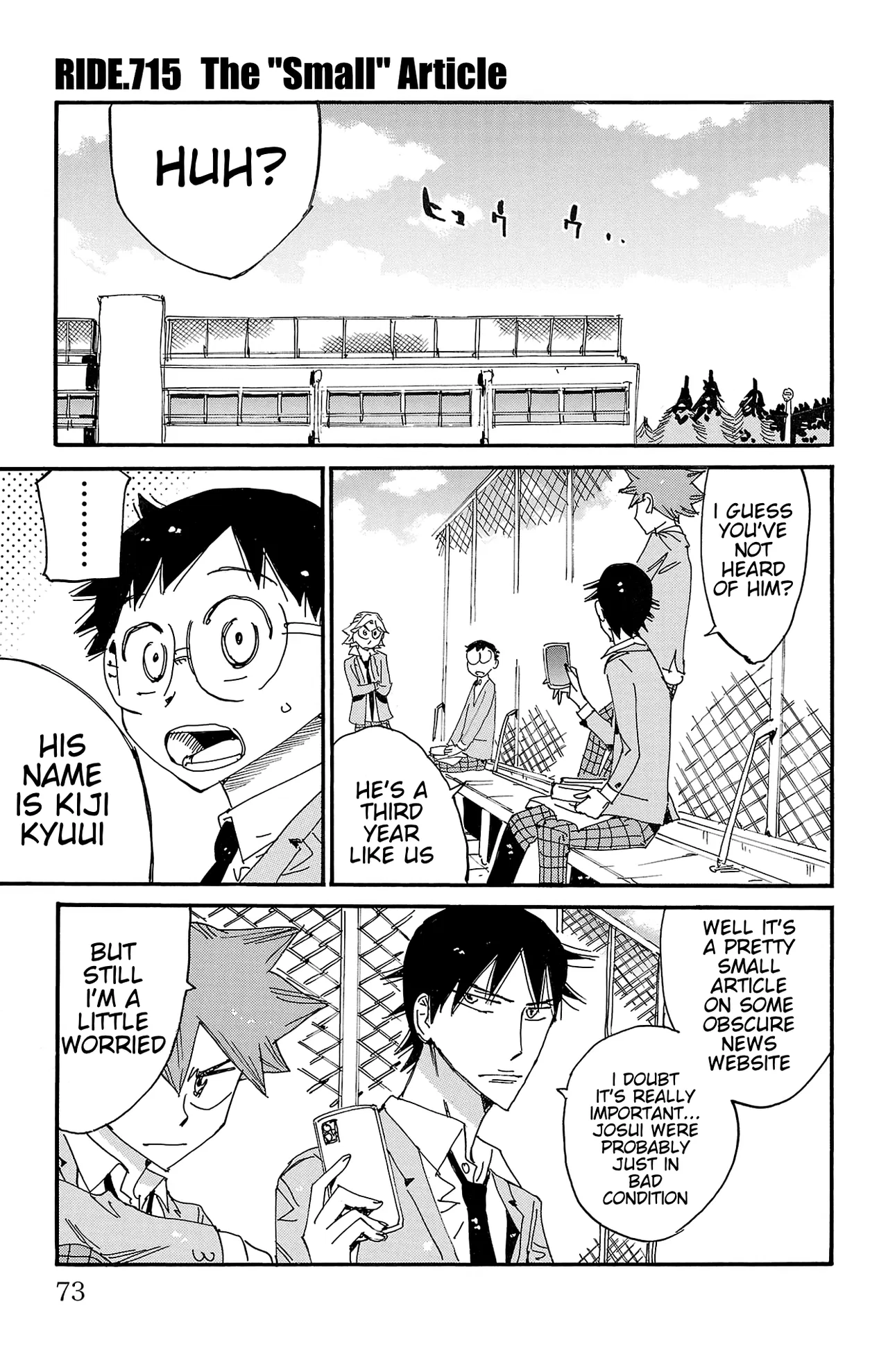 Yowamushi Pedal Chapter 715 – Page 1