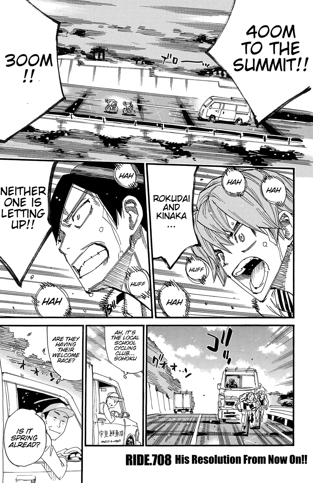 Yowamushi Pedal Chapter 708 – Page 1