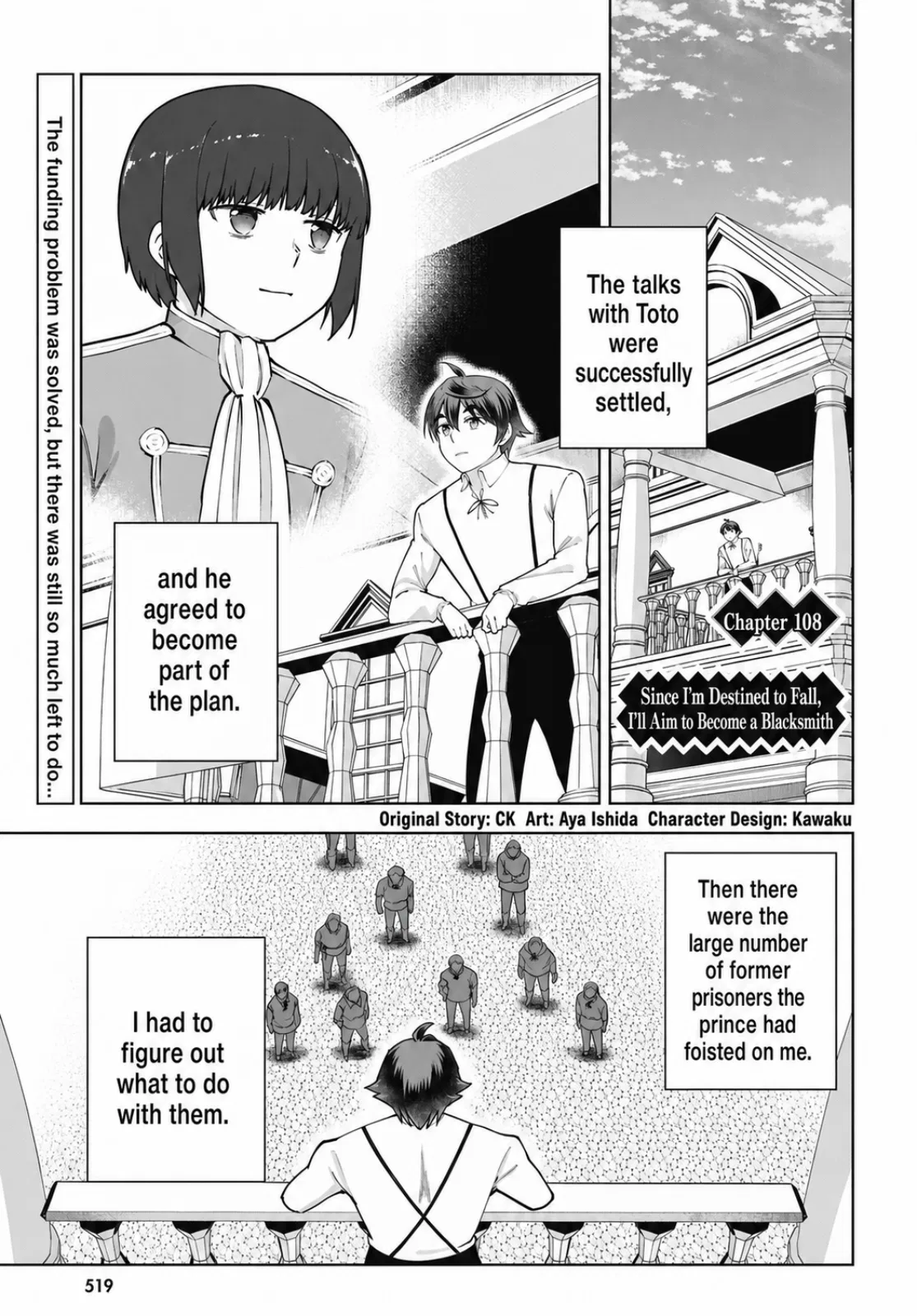 Botsuraku Yotei Nanode, Kajishokunin o Mezasu Chapter 108 – Page 1