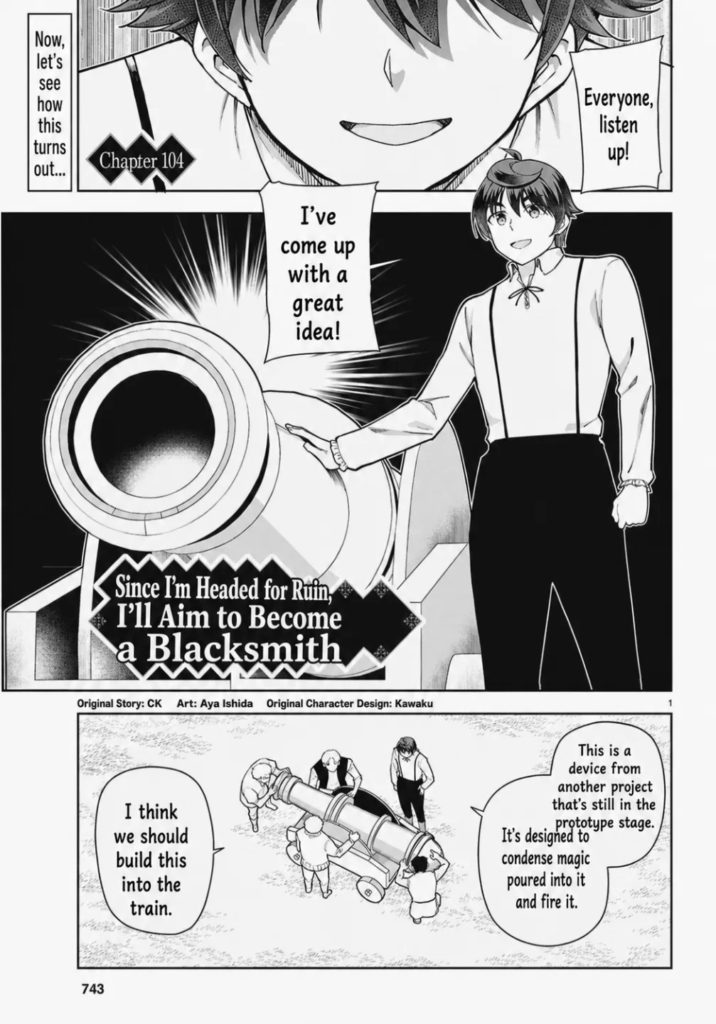Botsuraku Yotei Nanode, Kajishokunin o Mezasu Chapter 104 – Page 1