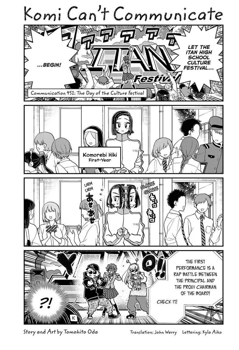 Komi-san wa Komyushou Desu. Chapter 451 – Page 1