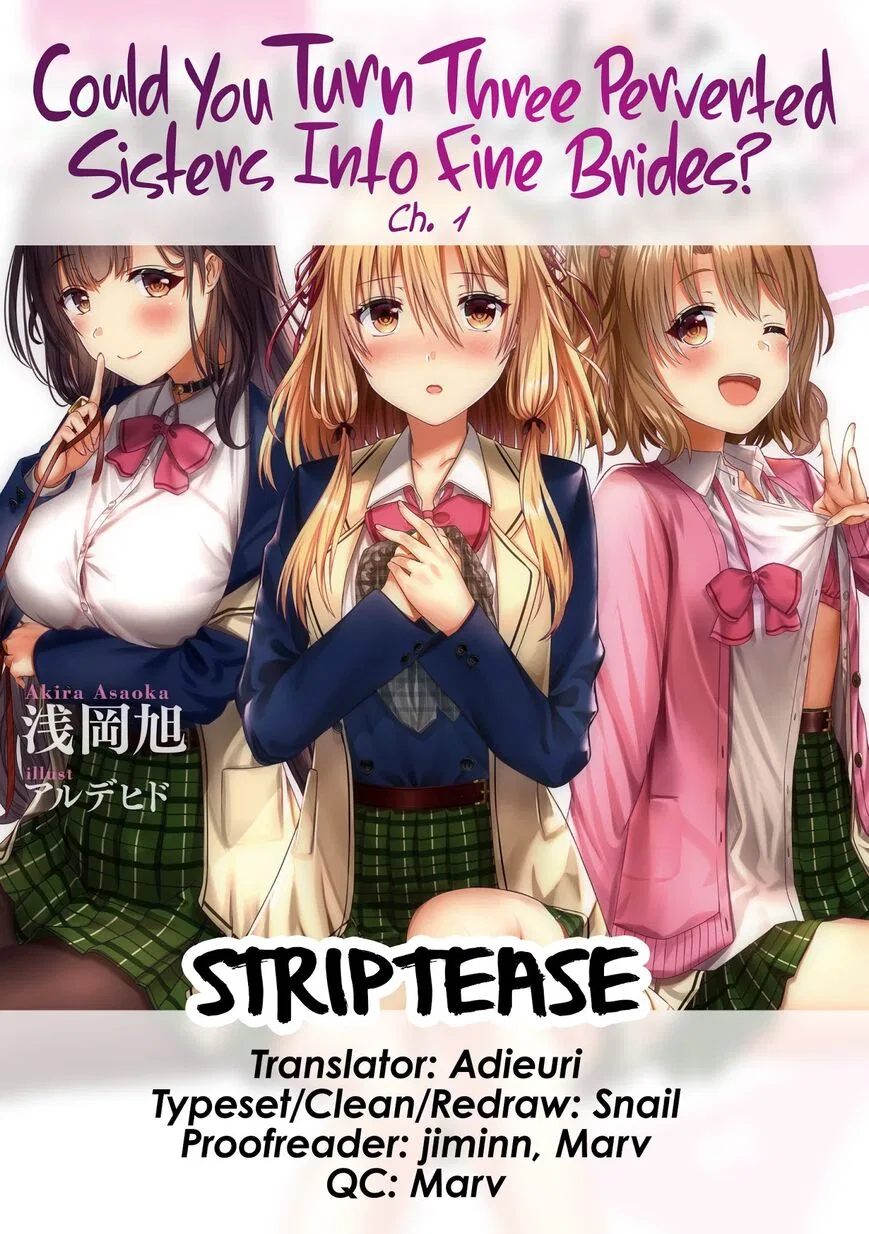 Could You Turn Three Perverted Sisters Into Fine Brides? manga Chapter 1 – Page 1