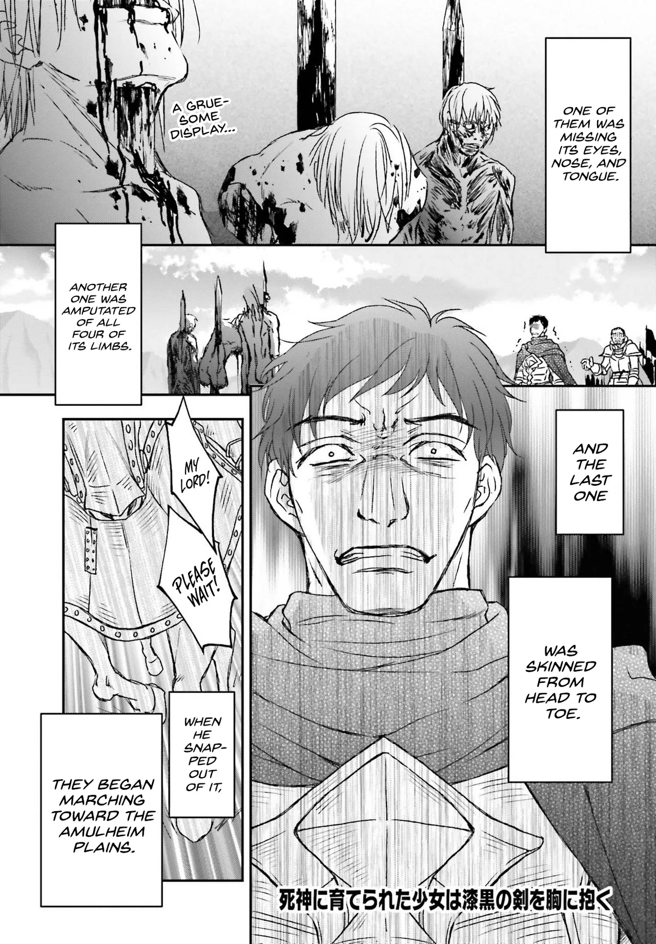 Shinigami ni Sodaterareta Shoujo wa Shikkoku no Tsurugi wo Mune ni Idaku manga Chapter 28 – Page 1