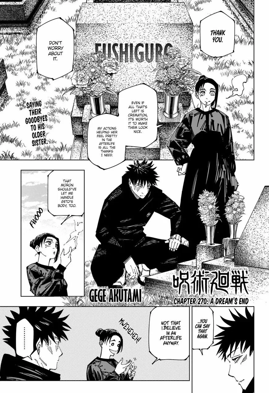 Jujutsu Kaisen Manga Chapter 270 – Page 1