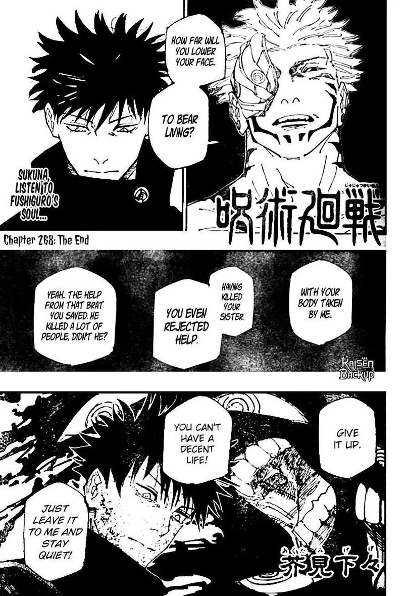 Jujutsu Kaisen Manga Chapter 268 – Page 1