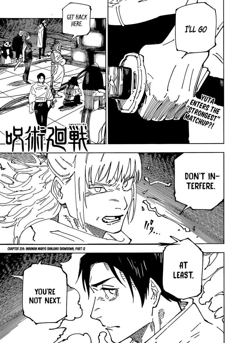 Jujutsu Kaisen Manga Chapter 234 – Page 1