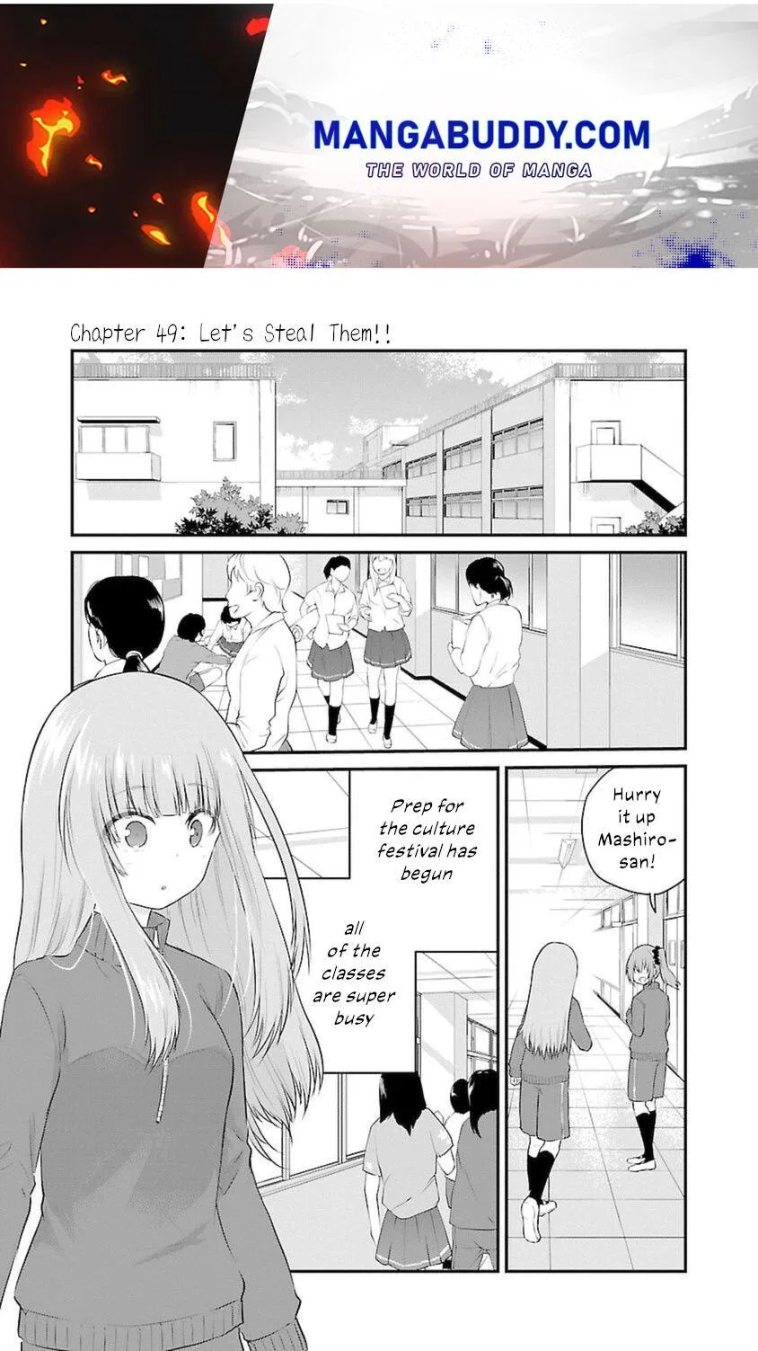 Koe ga dasenai Shoujo wa "Kanojo ga Yasashisugiru" to Omotte iru manga Chapter 49 – Page 1